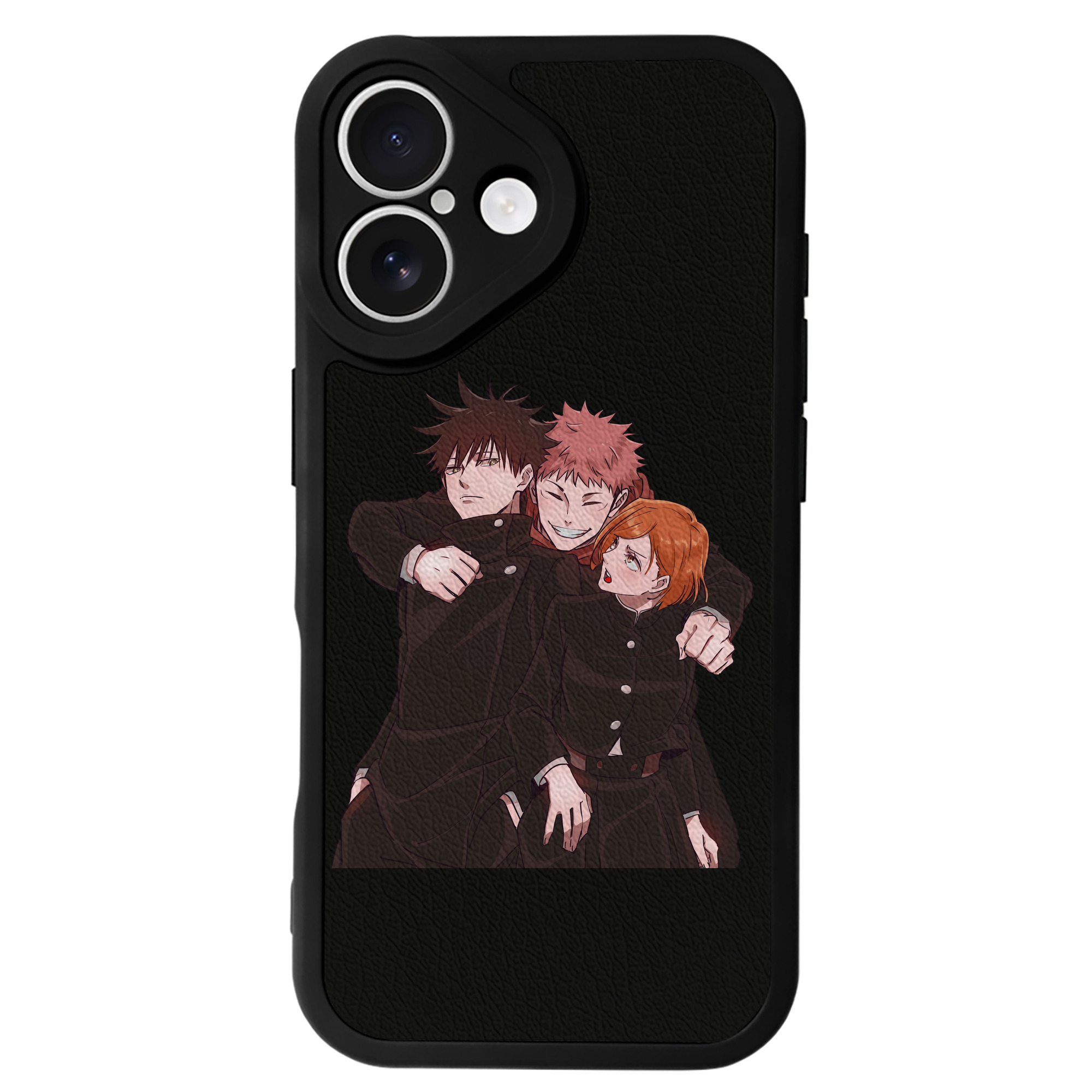 （画像用） 呪術廻戦 Jujutsu Kaisen 【iPhone 16シリーズ対応】シリコンスマホケース（レザー調） 材質：シリコン
